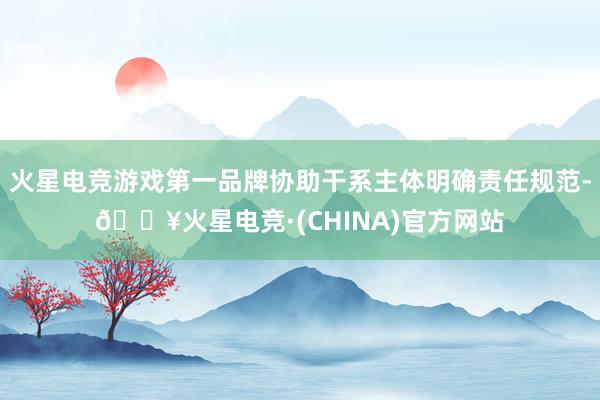 火星电竞游戏第一品牌协助干系主体明确责任规范-🔥火星电竞·(CHINA)官方网站